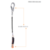 Kaya Safety E-1 B Tek Kol Şok Emicili Braided Lanyard 1