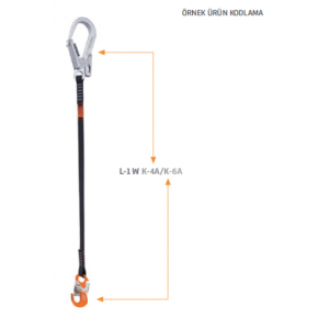 Kaya Safety L-1 W Tek Kol Webbing Lanyard 1